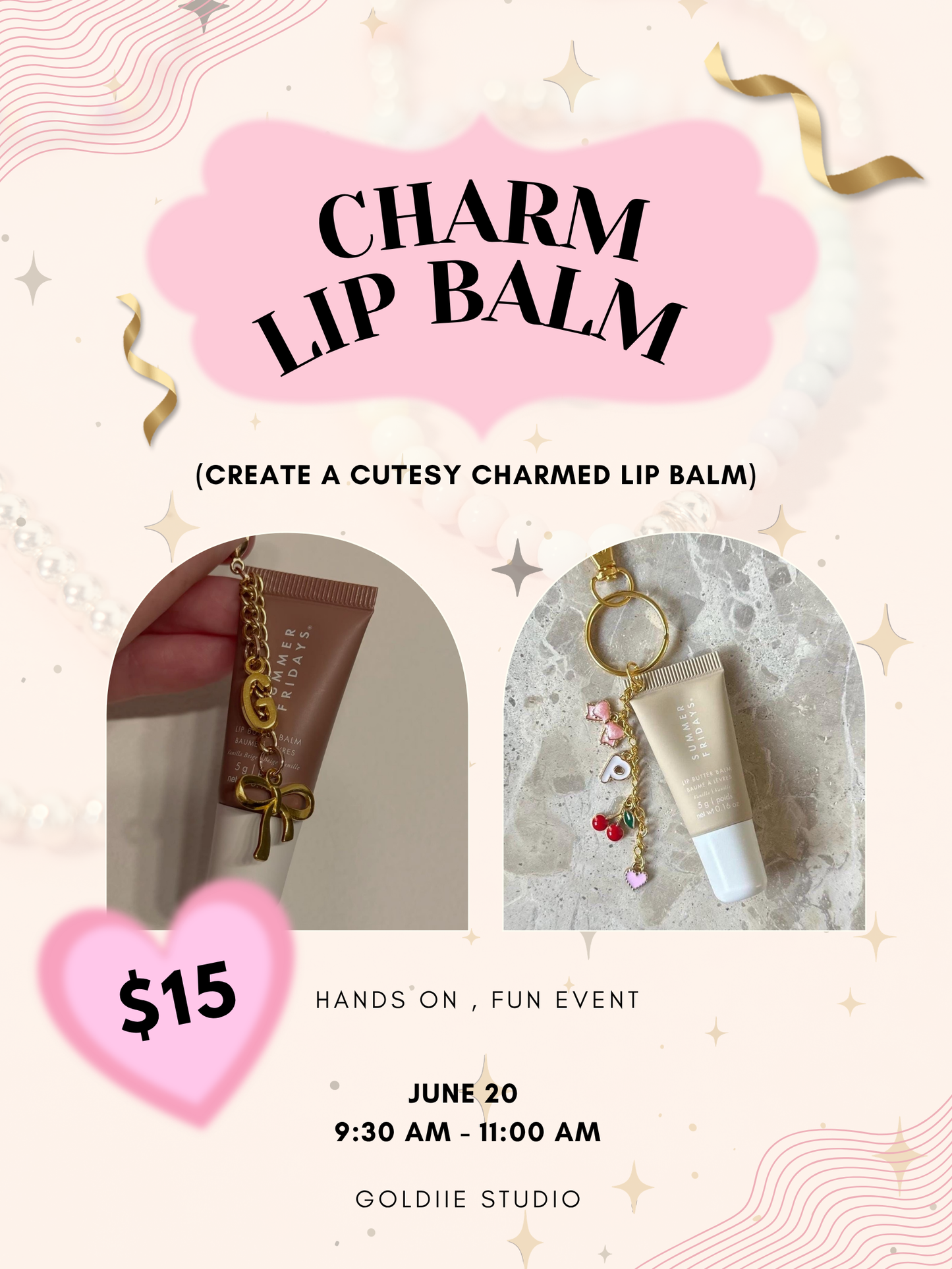 Lip balms x Charms