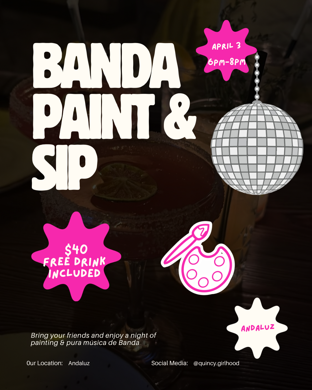 Banda night paint and sip