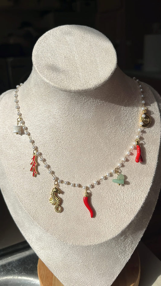 Vacay charm necklace