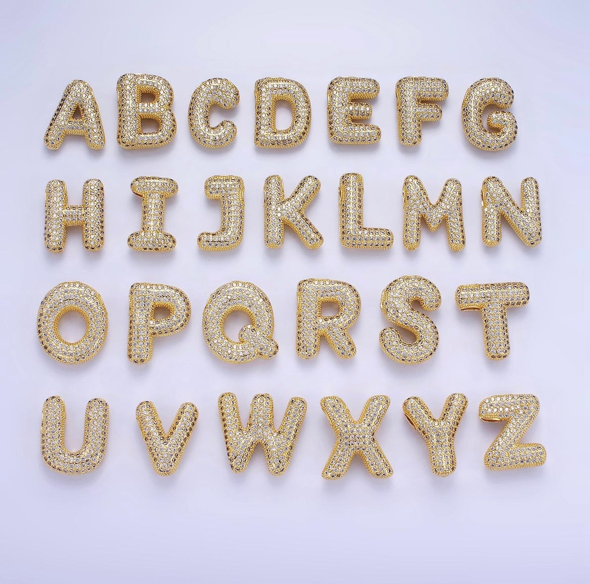 Diamond bubble letter